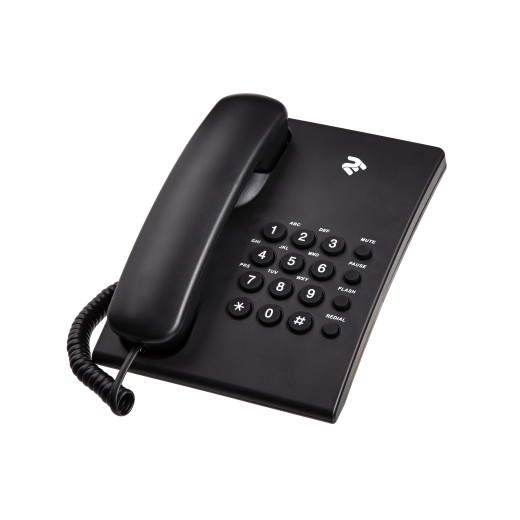 2E AP-210 Black, дротовий телефон - 680051628745