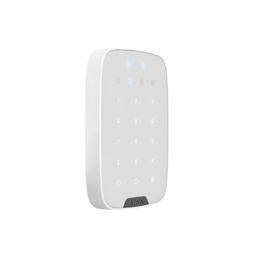 Бездротова сенсорна клавіатура Ajax KeyPad Plus біла - 000023070