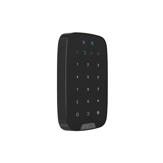 Бездротова сенсорна клавіатура Ajax KeyPad Plus чорна - 000023069