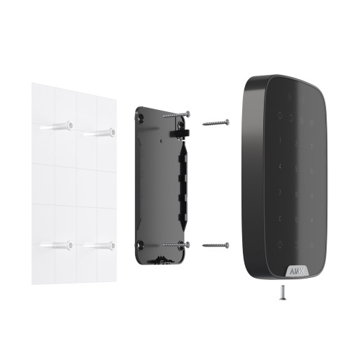 Бездротова сенсорна клавіатура Ajax KeyPad Plus чорна - 000023069