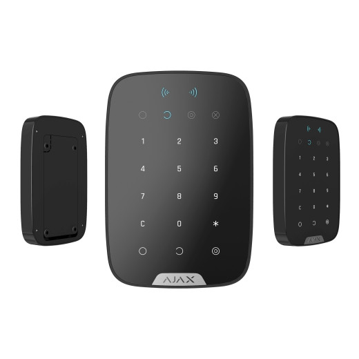 Бездротова сенсорна клавіатура Ajax KeyPad Plus чорна - 000023069