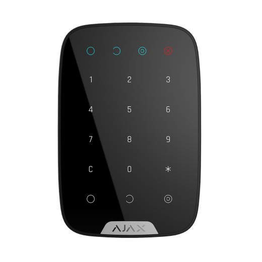 Бездротова сенсорна клавіатура Ajax KeyPad чорна - 000005653