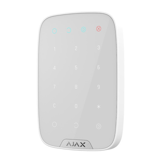 Бездротова сенсорна клавіатура Ajax KeyPad біла - 000005652