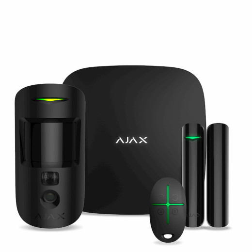 Комплект охоронної сигналізації Ajax StarterKit Cam Plus Black - 000052844