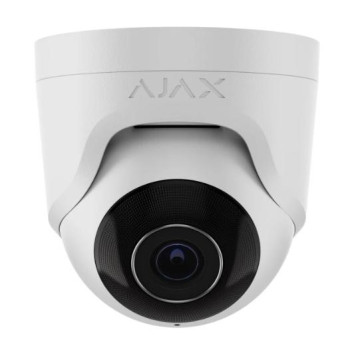 Ajax TurretCam (5 Mp/2.8 mm) White, дротова IP-камера 5 Мп з PoE, мікрофоном та кольоровим нічним баченням
