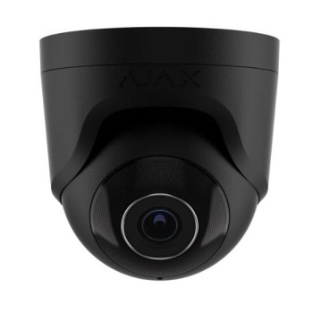 Ajax TurretCam (5 Mp/2.8 mm) Black, дротова IP-камера 5 Мп з PoE, мікрофоном та кольоровим нічним баченням