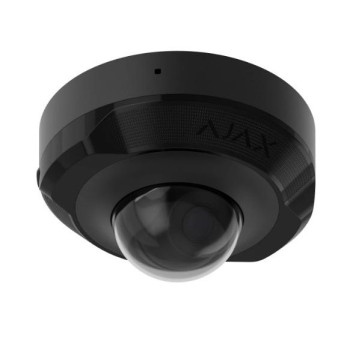 Ajax DomeCam Mini (5 Mp/2.8 mm) Black, дротова IP-камера 5 Мп з PoE, мікрофоном та широким кутом огляду