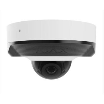 Ajax DomeCam Mini (5 Mp/4 mm) White, дротова IP-камера 5 Мп з PoE, мікрофоном та AI-аналітикою