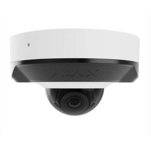 Ajax DomeCam Mini (5 Mp/4 mm) White, дротова IP-камера 5 Мп з PoE, мікрофоном та AI-аналітикою - 000039321