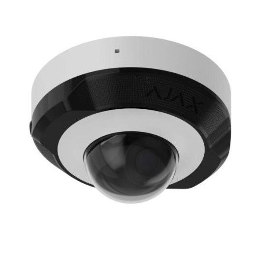 Ajax DomeCam Mini (8 Mp/2.8 mm) White, дротова IP-камера 8 Мп з PoE, мікрофоном та AI-аналітикою - 000039327