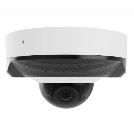 Ajax DomeCam Mini (8 Mp/4 mm) White, дротова IP-камера 8 Мп з об'єктивом 4 мм, PoE та ІЧ-підсвічуванням до 35 м - 000039329