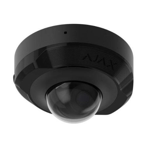 Ajax DomeCam Mini (8 Mp/4 mm) Black, дротова IP-камера 8 Мп з PoE, мікрофоном та AI-аналітикою - 000039330