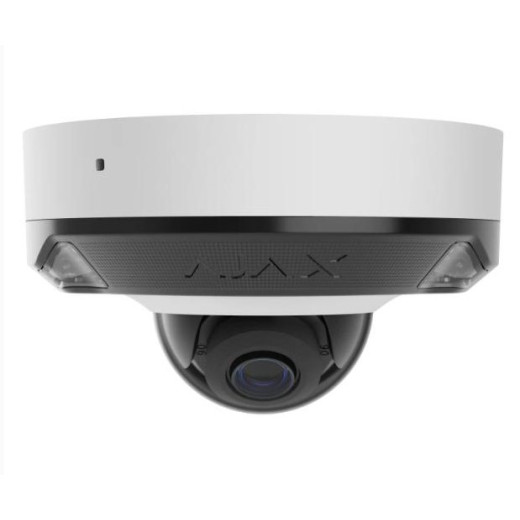Ajax DomeCam Mini HL (5 Mp/4 mm) White, дротова IP-камера 5 Мп з PoE, мікрофоном та AI-аналітикою - 000059524