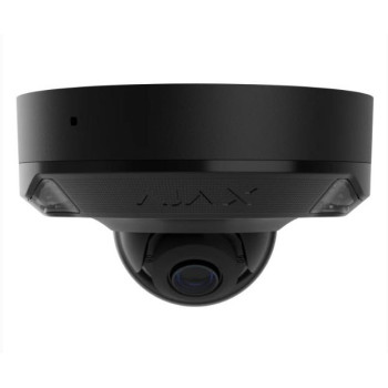 Ajax DomeCam Mini HL (5 Mp/4 mm) Black, дротова IP-камера 5 Мп з PoE, мікрофоном та AI-аналітикою
