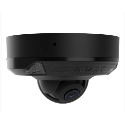 Ajax DomeCam Mini HL (5 Mp/4 mm) Black, дротова IP-камера 5 Мп з PoE, мікрофоном та AI-аналітикою - 000059525