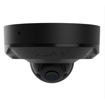 Ajax DomeCam Mini HL (8 Mp/2.8 mm) Black, дротова IP-камера 8 Мп з PoE, мікрофоном та AI-аналітикою