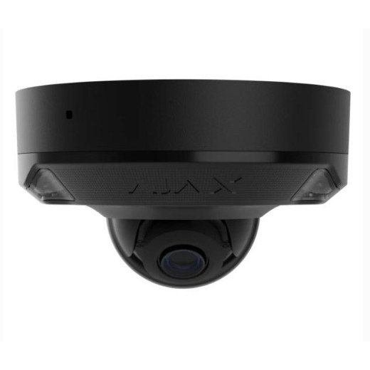 Ajax DomeCam Mini HL (8 Mp/4 mm) Black, дротова IP-камера 8 Мп з PoE, мікрофоном та AI-аналітикою - 000059529