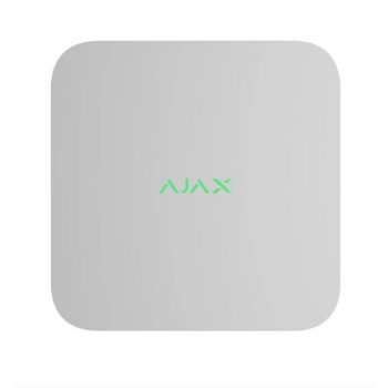 Ajax NVR DC (8-ch) White, мережевий відеореєстратор для IP-камер, HDMI, SATA
