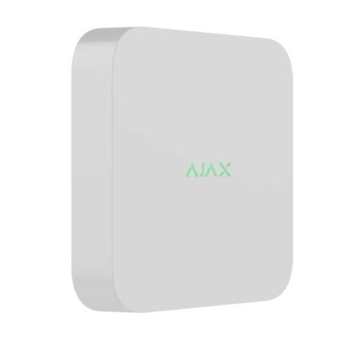 Ajax NVR DC (8-ch) White, мережевий відеореєстратор для IP-камер, HDMI, SATA - 000055792