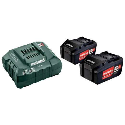 Базовий комплект Metabo Li-Power 18В 2 x 4.0 А·год + ASC 55 - 685050000