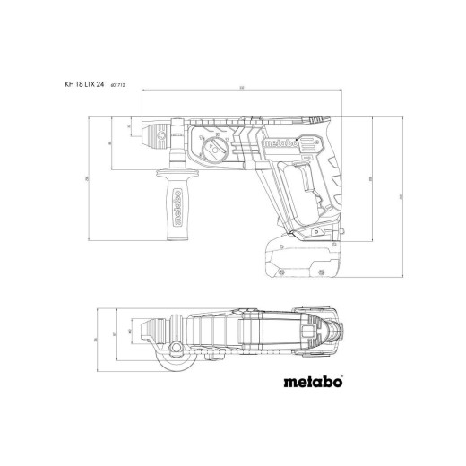 Акумуляторний перфоратор Metabo KH 18 LTX 24 - 601712850