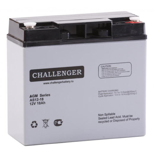 Challenger AS12-18, акумуляторна батарея - AS12-18