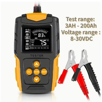FBT-200, тестер акумулятора для автомобілів 12V та 24V, з LCD-дисплеєм