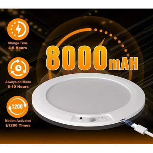 Розумний LED-світильник з датчиком руху та дистанційним керуванням 10+ годин роботи, акумулятор 8000 мАг - HY-P05