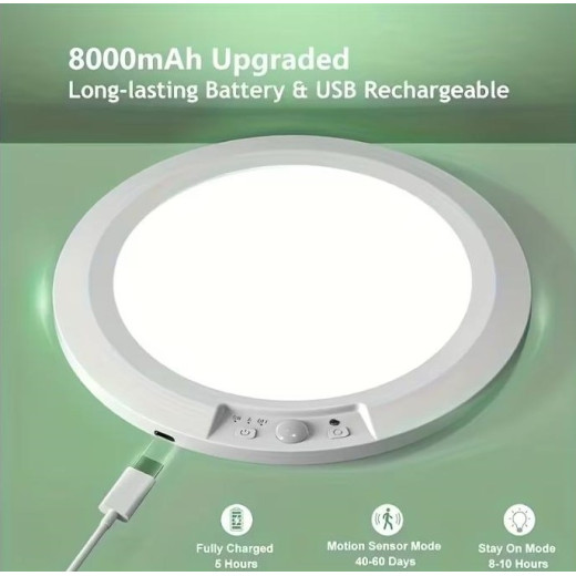 Розумний LED-світильник з датчиком руху та дистанційним керуванням 10+ годин роботи, акумулятор 8000 мАг - HY-P05
