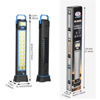 Акумуляторний робочий LED-ліхтар із сонячною панеллю, USB Type-C, 6 режимів освітлення, вбудований акумулятор