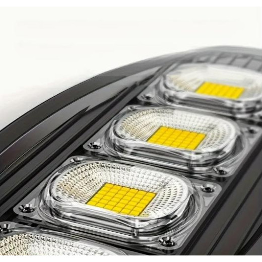 Сонячний вуличний ліхтар 168 LED із пультом, датчиком руху та сонячною панеллю - W779B
