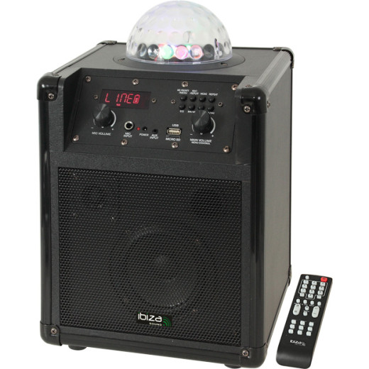 Ibiza Kube 60 Black Портативна переносна акустична система - IBIZA Kube 60