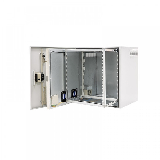 Кліматична шафа CSV 12U-450 PPP зовнішнього виконання, 19", IP54, з обігрівом та вентиляцією - CSV 12U-450 PPP