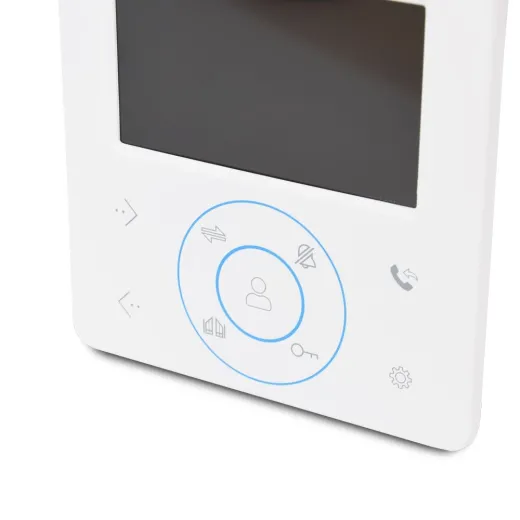 BCOM BD-480 White, кольоровий відеодомофон 4" TFT з підключенням 2 викличних панелей - 215029