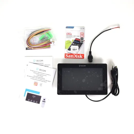 BCOM BD-770FHD/T Black, Wi-Fi відеодомофон 7", IPS дисплей, Tuya Smart, Full HD - 215032