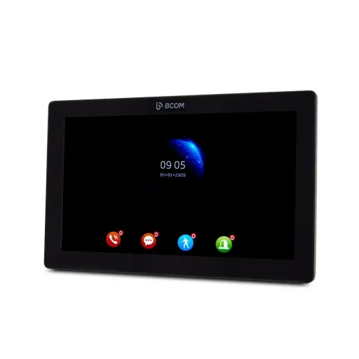 BCOM BD-1070FHD/T Black, відеодомофон 10", IPS сенсорний екран, Wi-Fi, Tuya Smart, Full HD - 240548