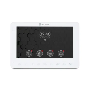 BCOM BD-780FHD White, відеодомофон 7", IPS дисплей, Full HD, запис відео, детектор руху