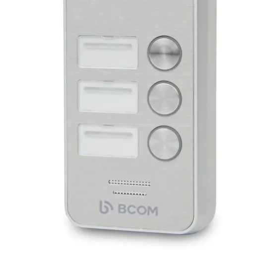 BCOM BT-403HD Silver, виклична відеопанель на 3 абоненти, HD 720p, вбудований контролер замка - 240576