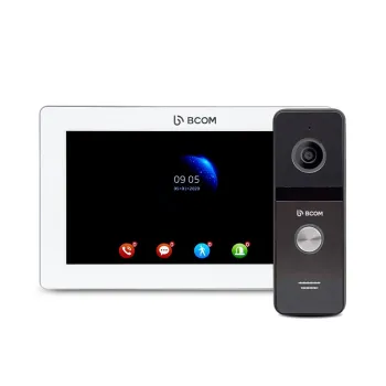 Комплект відеодомофона BCOM BD-780FHD White Kit, IPS дисплей 7", Full HD відеопанель у комплекті