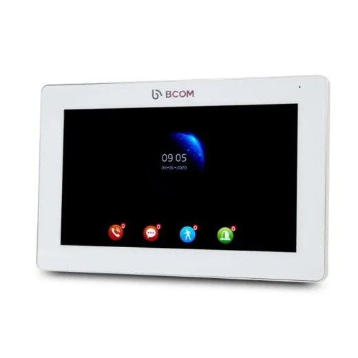 Комплект відеодомофона BCOM BD-780FHD White Kit, IPS дисплей 7", Full HD відеопанель у комплекті - 242051