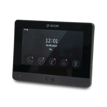 BCOM BD-760FHD/T Black, Wi-Fi відеодомофон 7", IPS сенсорний екран, Tuya Smart, Full HD