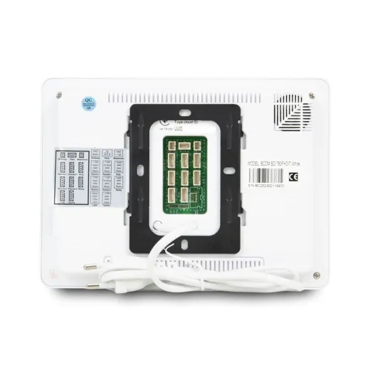Комплект Wi-Fi відеодомофона 7" BCOM BD-760FHD/T White + виклична панель BCOM BT-400FHD Silver, Tuya Smart, Full HD - 2488772