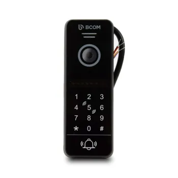 BCOM BT-400FHD-AC Black, відеопанель Full HD 1080P, клавіатура, зчитувач Mifare, керування замком