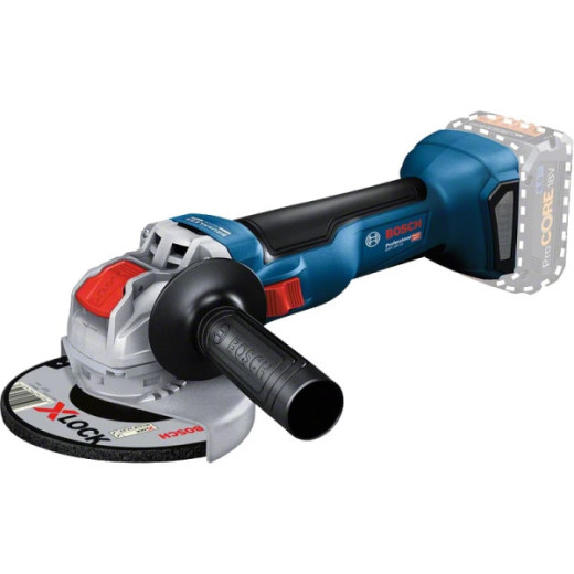 Bosch GWX 18V-10 Professional, акумуляторна кутова шліфмашина X-LOCK 125 мм, без акумулятора та зарядного пристрою - 0.601.7B0.100