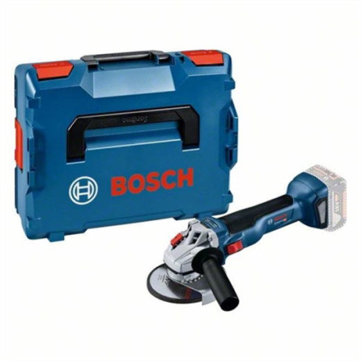 Bosch GWS 18V-11 S Professional, акумуляторна кутова шліфмашина 125 мм, безщітковий двигун, 1 акумулятор 4.0 Ah, зарядний пристрій GAL 18V-40, кейс L-BOXX 136 - 0.601.9N4.001