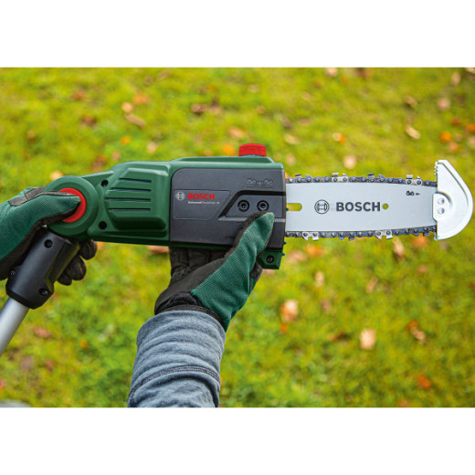 Bosch UniversalChainPole 18, акумуляторний телескопічний висоторіз з шиною 20 см та акумулятором 2.5 Ah - 0.600.8B3.100