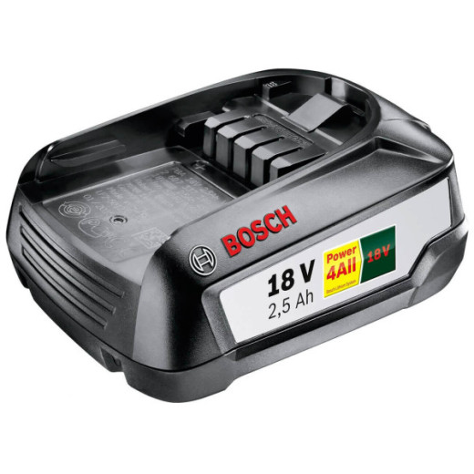 Bosch PBA 18V 2.5 Ah W-B, акумулятор Li-Ion 18 В 2.5 А·год, система Power for ALL, 1600A005B0 - 1.600.A00.5B0