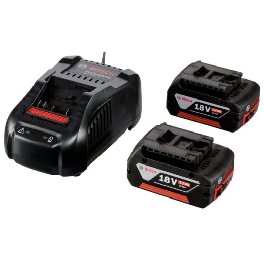 Bosch GBA 18V 5.0Ah + GAL 1880 CV (1600A00B8J), набір 2 акумулятори 18 В 5.0 Ah та зарядний пристрій - 1.600.A00.B8J