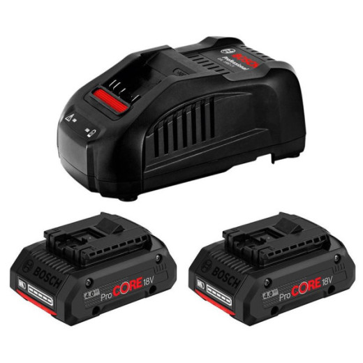 Bosch ProCORE18V 4.0Ah + GAL 1880 CV (1600A016GF), набір 2 акумулятори 18 В 4.0 Ah та зарядний пристрій - 1.600.A01.6GF