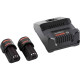 Bosch GBA 12V 2.0Ah + GAL 12V-40 (1600A019R8), набір 2 акумулятори 12 В 2.0 Ah та зарядний пристрій